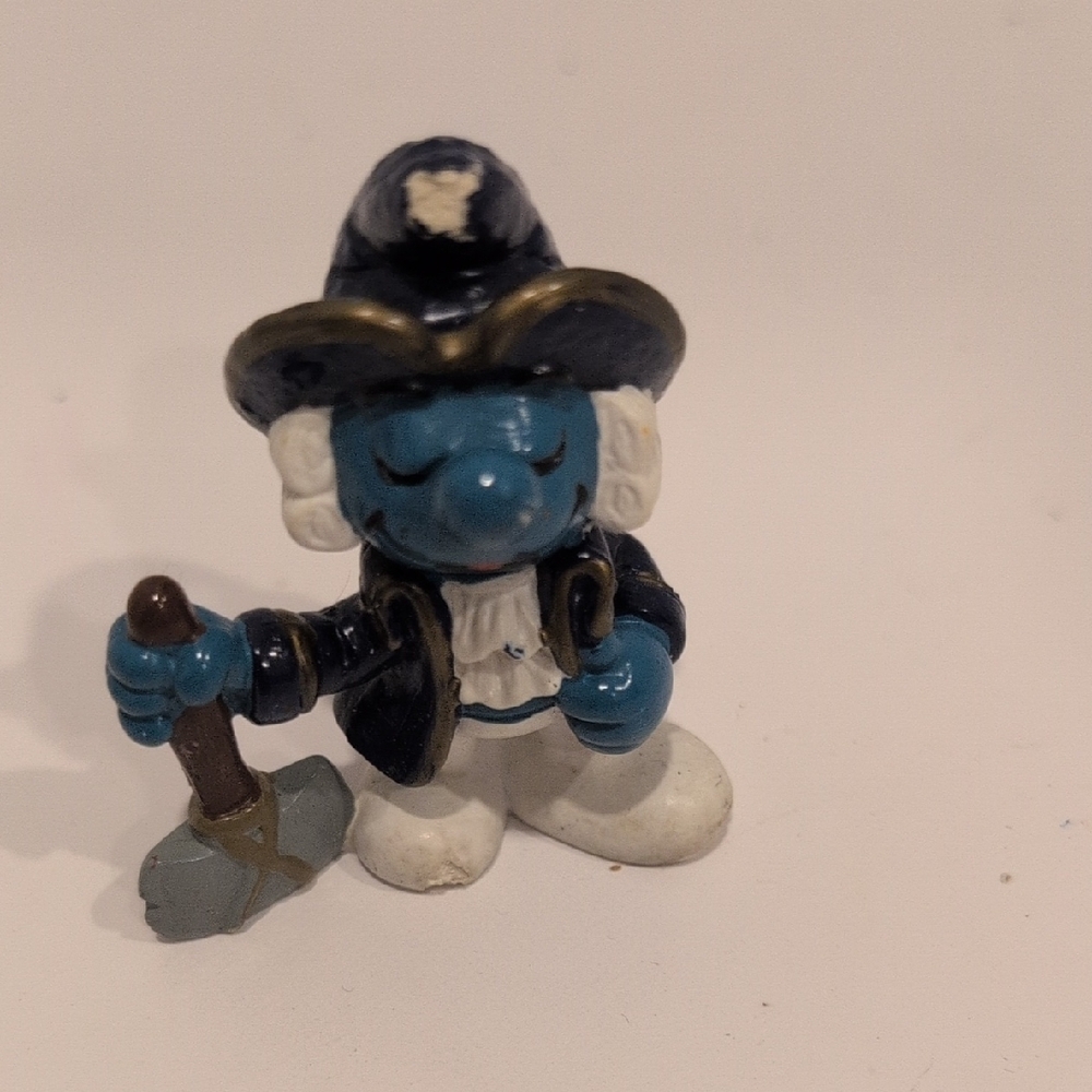 Rare Vintage Peyo Georges Washington Smurf Figurine